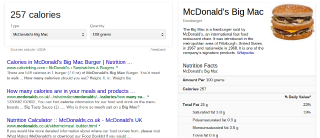 google-fast-food-calories