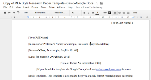 Шаблон google docs. Google docs vs MS Word. Research paper MLA Template. Research шаблон Google 1328510888.