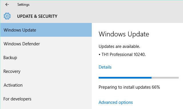 Windows 10 Installing Build 10240