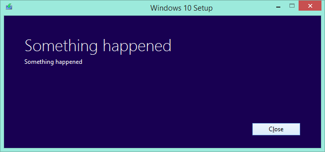 Windows 10 Something Happened
