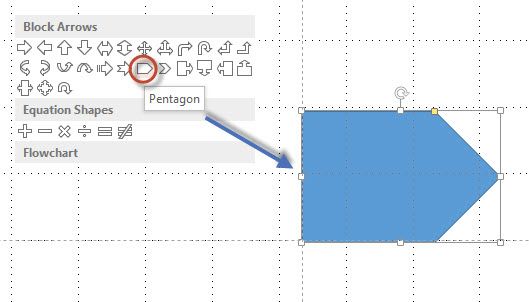 PowerPoint Pentagon Shape