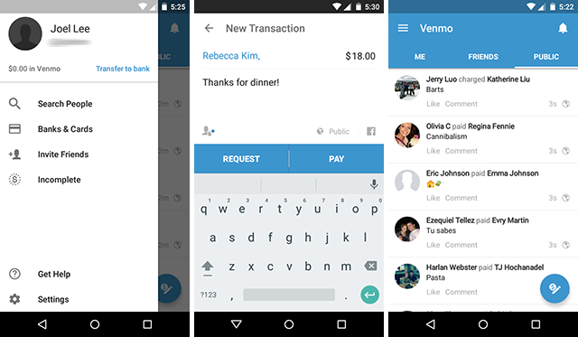 android-send-money-compare-venmo