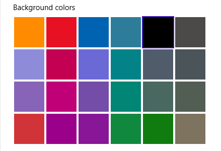 background colors