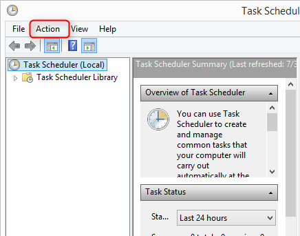 create basic tasks action