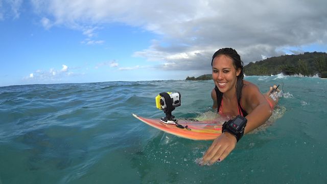 sony action cam surfboard
