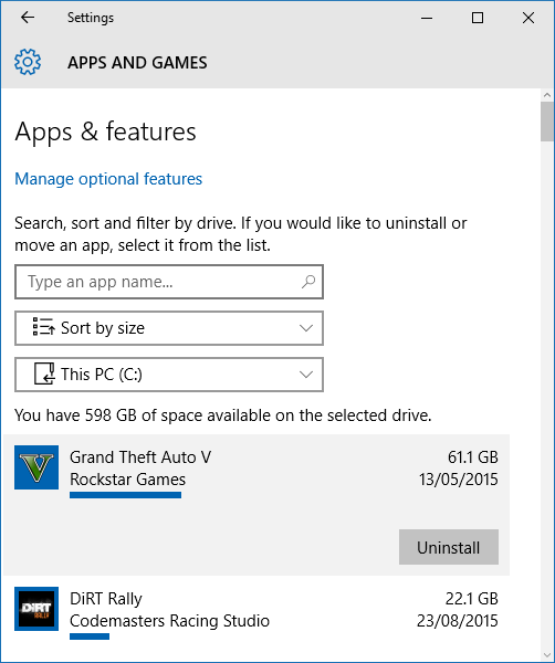 windows 10 apps and games