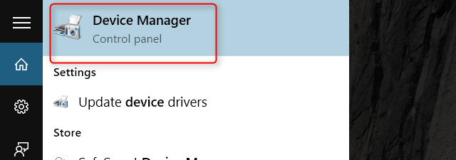 windows 10 device manager top