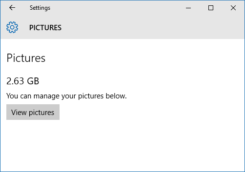 windows 10 manage pictures