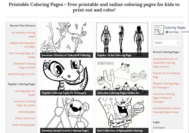 Blog Coloring Pages