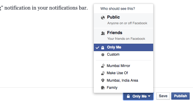 Facebook-notes-sharing-options
