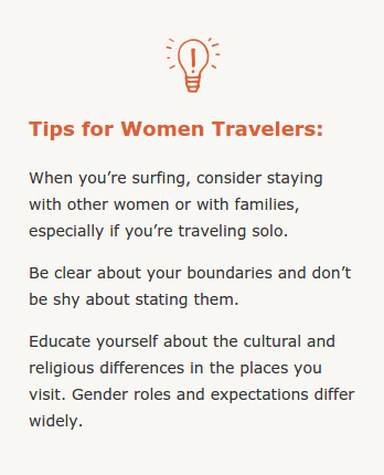 Tips For Women Travelers
