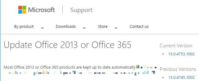 Update Office 2013
