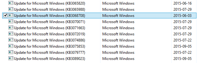 Windows Update Screenshot 8.1