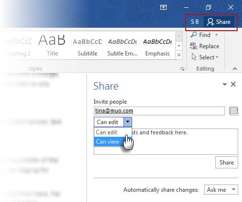 MS Office 2016 -- Collaboration