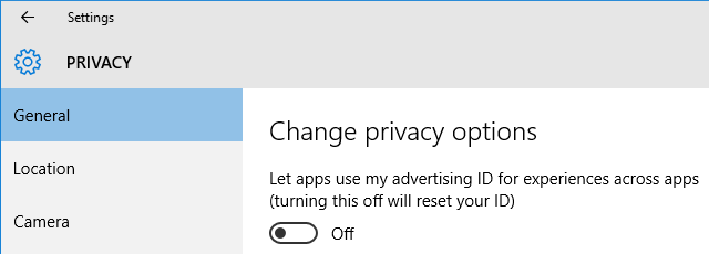 Windows 10 Privacy Personalized Ads