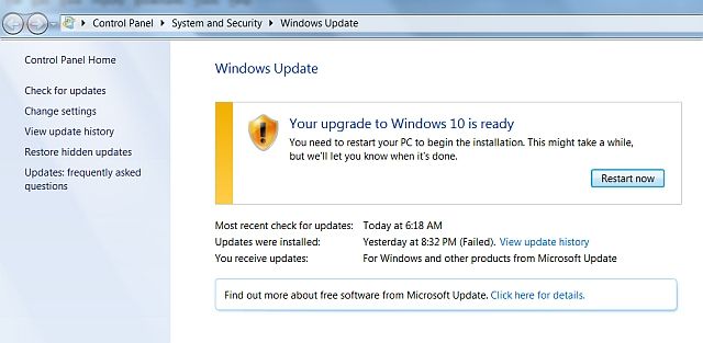 Windows 10 Upgrade Ready