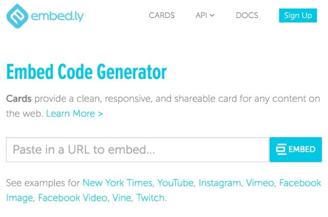 embedly-code-generator