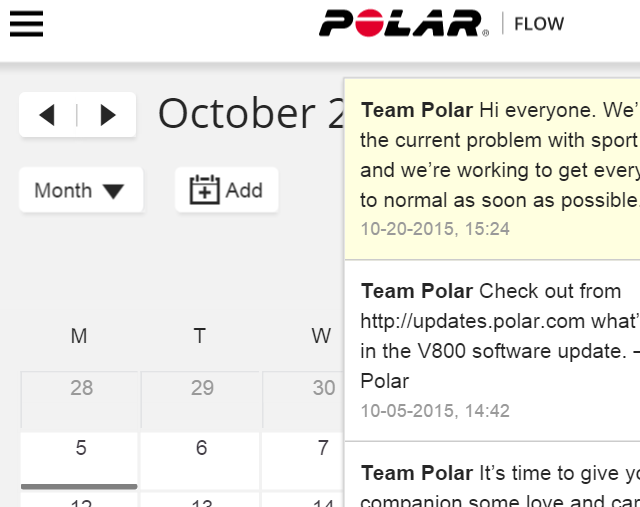 polar flow sync software