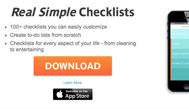 real-simple-checklists