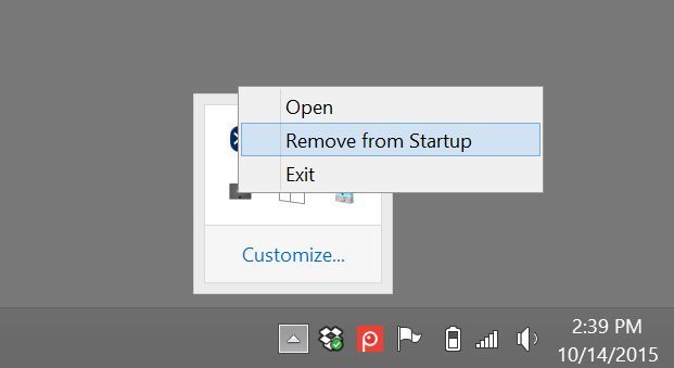 remove from startup