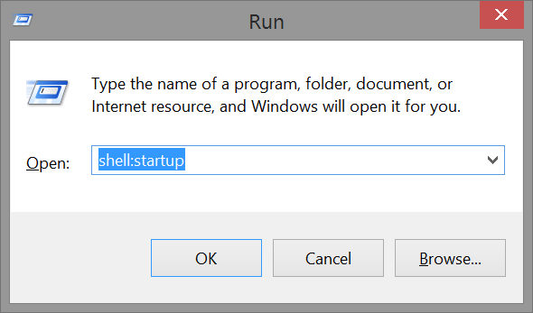 windows shell startup folder run launcher