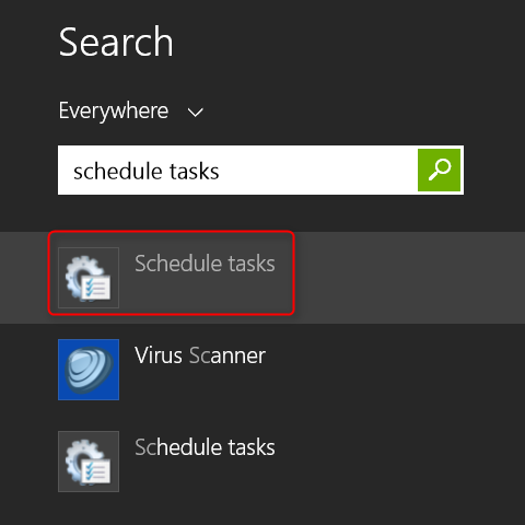 windows task schedule