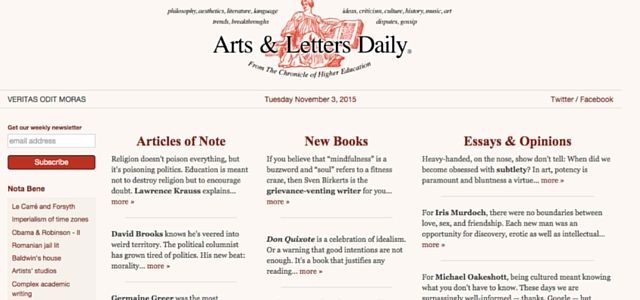 Arts and Letters Daily