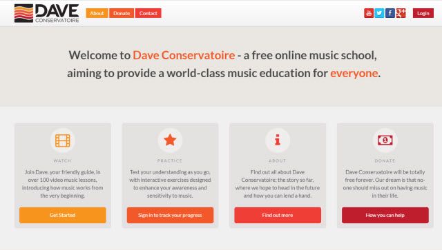 Online Learning Website - Dave Conservatoire