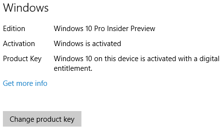 Windows 10 Activated Screen