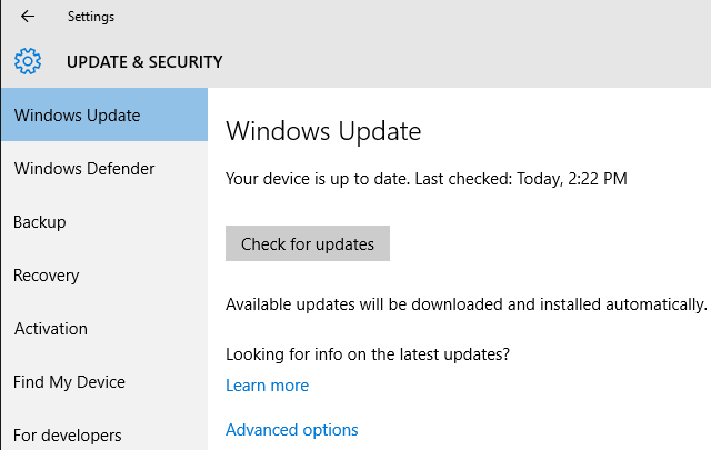 Windows 10 Fall Update