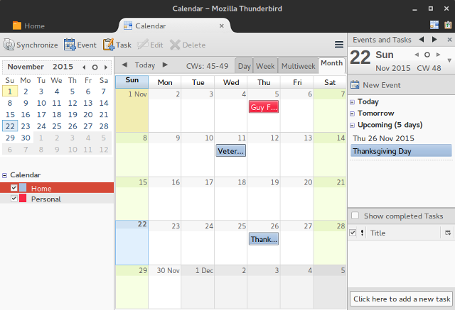 google calendar desklet not working linux mint