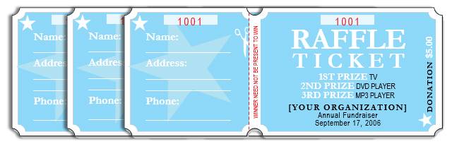 how to get a free raffle ticket template for microsoft word