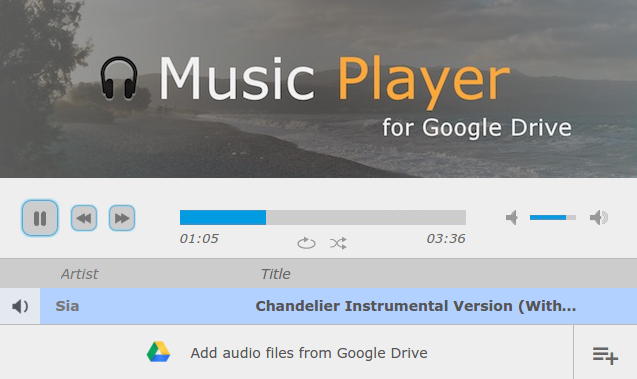 Google Drive Music Player