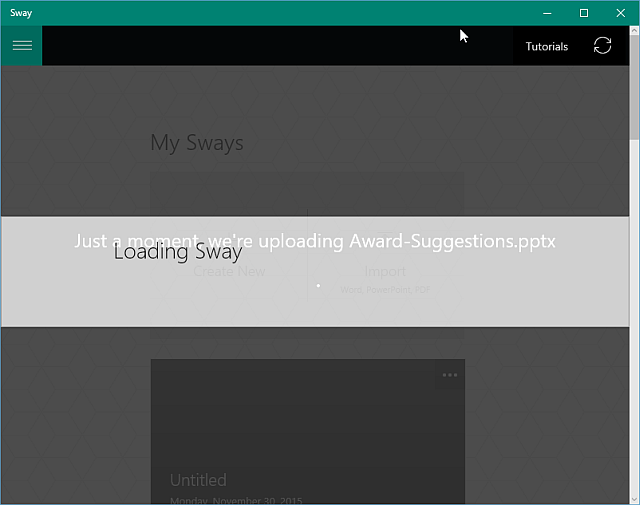 Sway PowerPoint Import