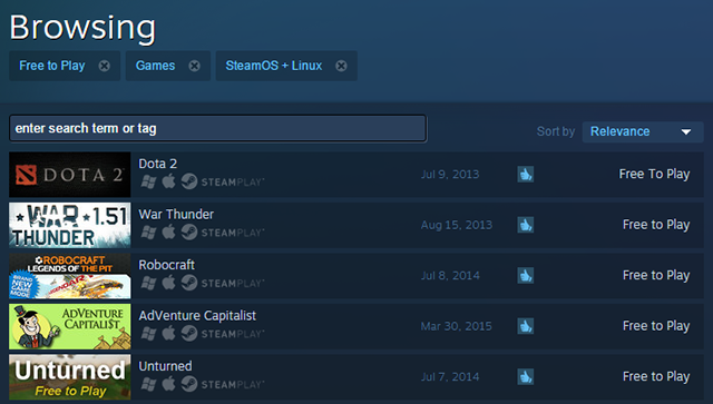 Enjoy some of the biggest games on Linux with Steam.