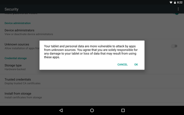 AndroidUnknownSources-Unknown-Sources-Warning