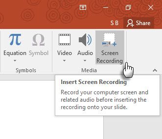 Screen recording with PowerPoint