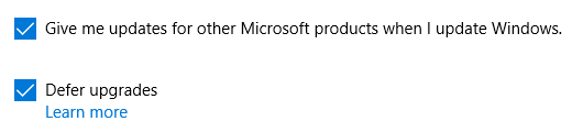Windows 10 Defer Upgrades