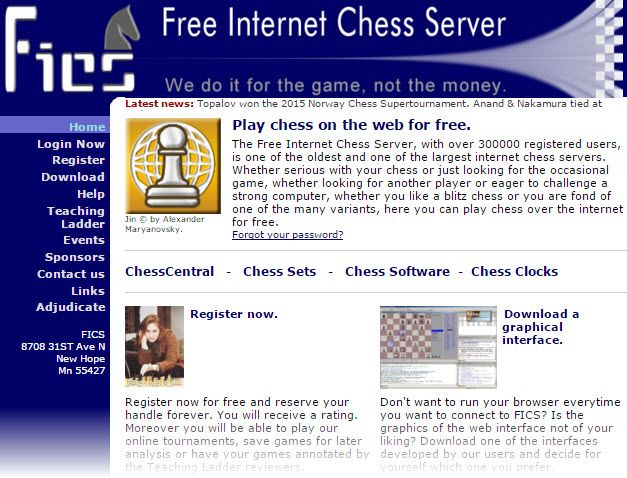 Free Internet Chess Server