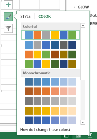 Excel Colour Presets