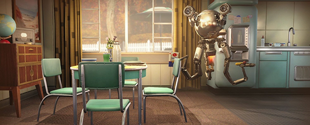 Fallout 4: Mr. Handy in the Kitchen