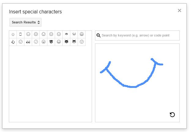 Google Drive -- Insert Special Characters