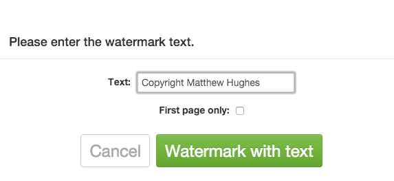 Watermark Text