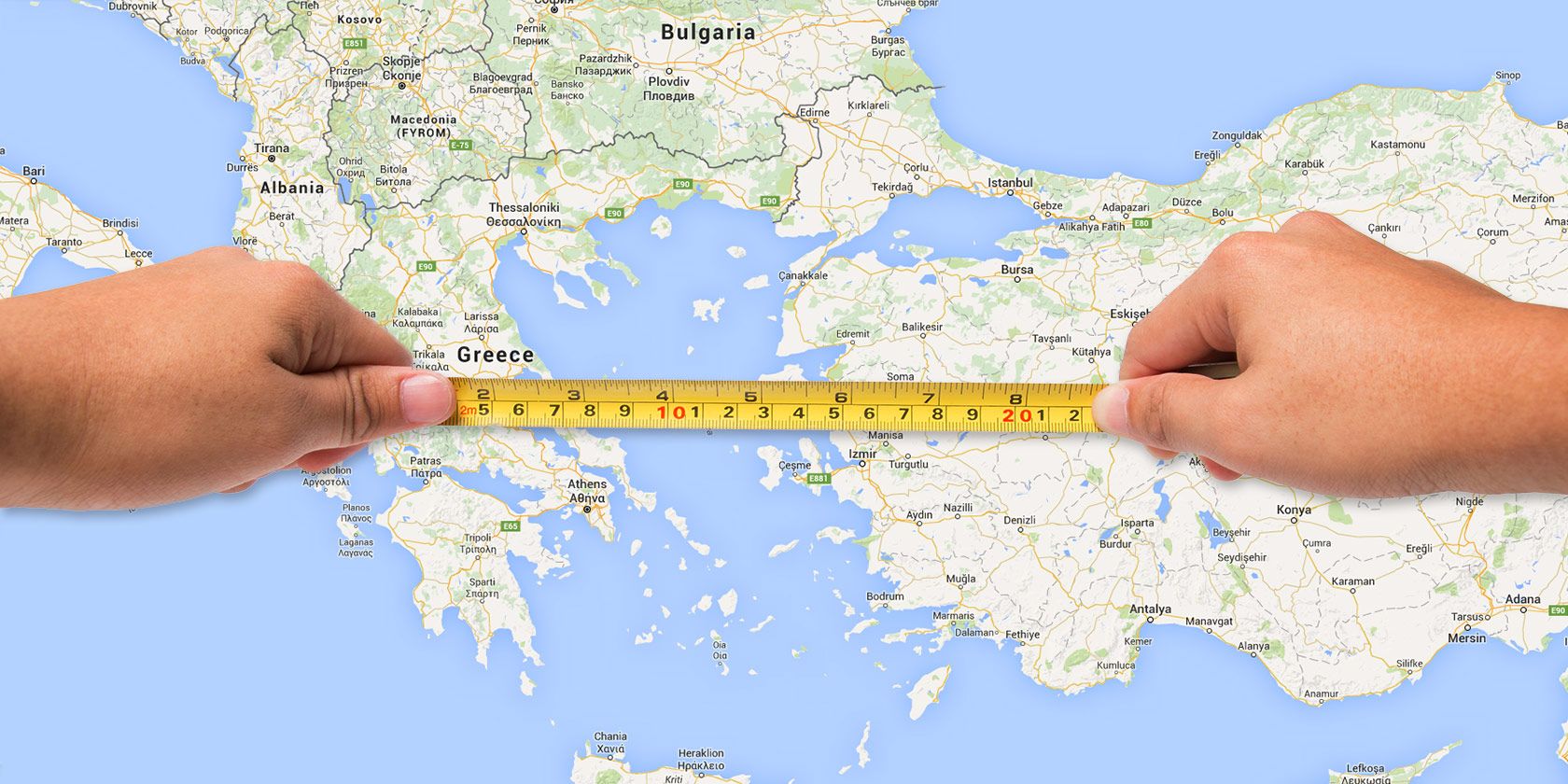 google maps ruler android