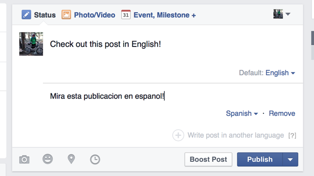 How To Post In Multiple Languages On Facebook
