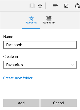 Microsoft Edge Windows 10 Favorites - Copy