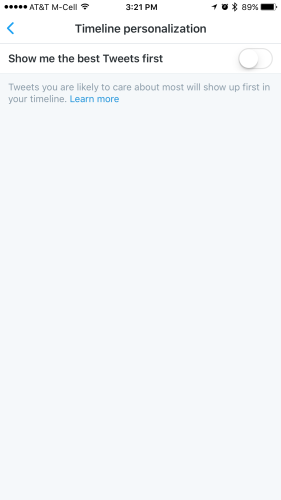 How to Stop Twitter From Pushing "Best Tweets" on Your Feed