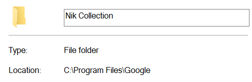 nik collection windows file path