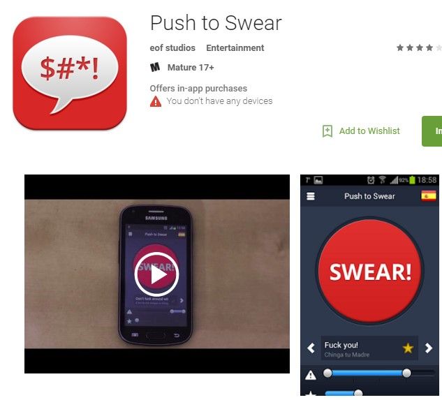 push to swear app