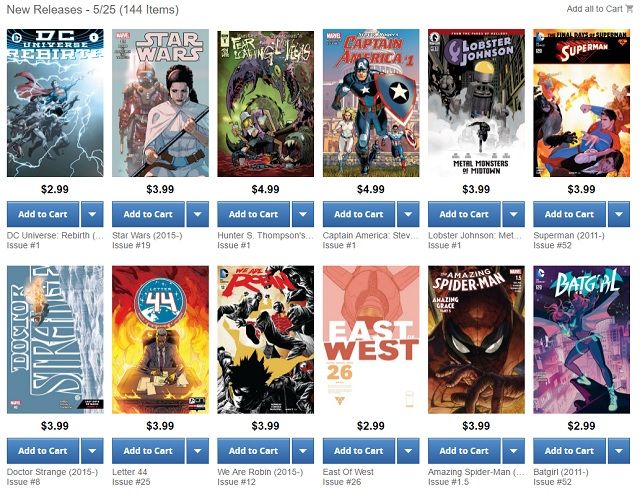 Comixology New Releases